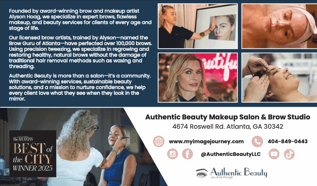 Authentic Beauty offers award-winning brow and makeup services in Atlanta 